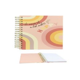 24 Wholesale Notebook Make You Happy Spiral