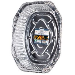 12 Wholesale Aluminum Roaster Oval Xtralarge 16 X 13 X 3-3/8