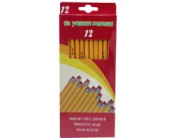 36 Wholesale 12 Pack Yellow #2 Pencils