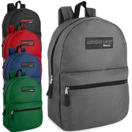 24 Wholesale Adventure Trails 17 Inch Backpack - 5 Colors