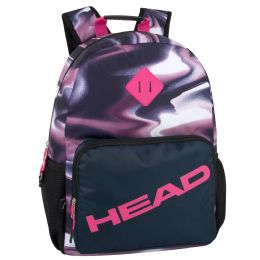 24 Pieces Head 17 Inch Pink Camo Backpack With Laptop Section - Backpacks 17"