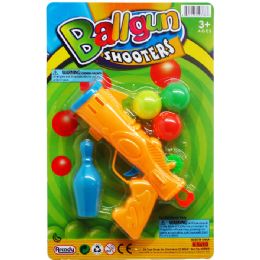 48 Bulk Toy Ball Gun Play Set On Blister Card