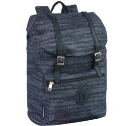24 Wholesale 17 Inch Stripe Print Double Buckle Backpack