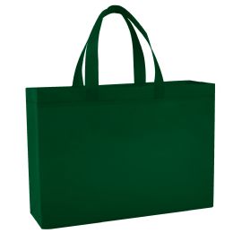 100 Pieces Grocery Bag 14 X 10 In Green - Tote Bags & Slings