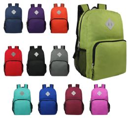 24 Pieces 18 Inch Deluxe Wholesale Backpack In Assorted Colors - Backpacks 17"