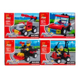 50 Wholesale Micro Blocks Fire House Vehicles