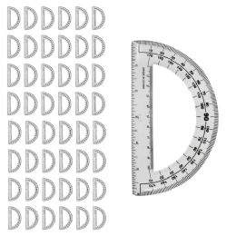 96 Pieces 6 Inch Clear Protractors - Rulers