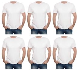 Men's Cotton Short Sleeve T-Shirt Size X-Large - White