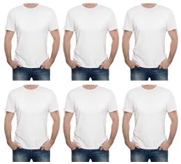 Men's Cotton Short Sleeve T-Shirt Size X-Large - White