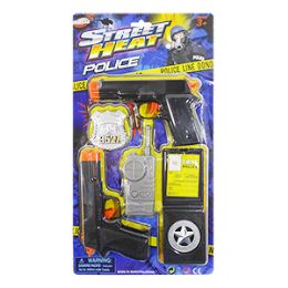 36 Pieces Street Heat Police Play Set - 5 Piece Set - Toy Weapons