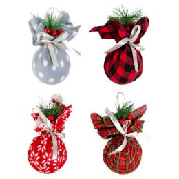 36 pieces Ornament Fabric Wrap Ball - Christmas Ornament