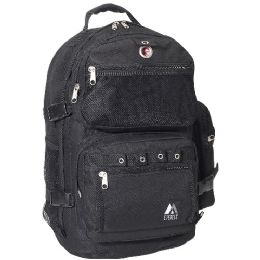 20 Wholesale Oversized Deluxe Backpack In Black