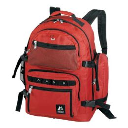 20 Pieces Oversized Deluxe Backpack In Red - Backpacks 18" or Larger
