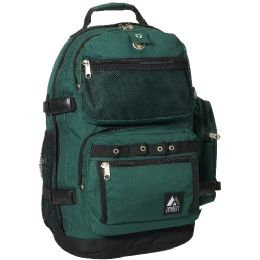 20 Pieces Oversized Deluxe Backpack In Dark Green - Backpacks 18" or Larger
