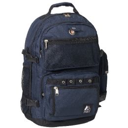 20 Pieces Oversized Deluxe Backpack In Navy - Backpacks 18" or Larger