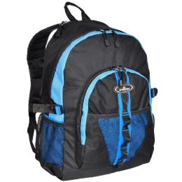 30 Pieces Backpack With Dual Mesh Pocket In Royal - Backpacks 17"