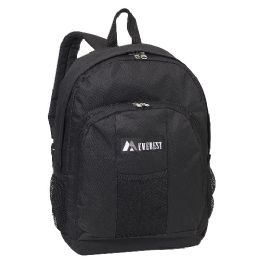 Backpack With Front And Side Pockets In Black