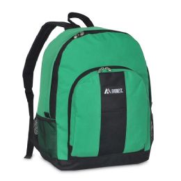 30 Pieces Backpack With Front And Side Pockets In Emerald Green - Backpacks 17"