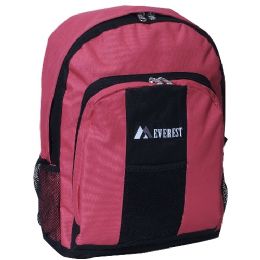 Backpack With Front And Side Pockets In Pink