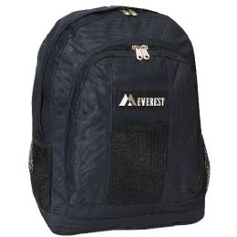 30 Pieces Backpack With Front And Side Pockets In Navy - Backpacks 17"