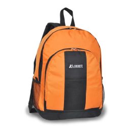 30 Pieces Backpack With Front And Side Pockets In Orange - Backpacks 17"