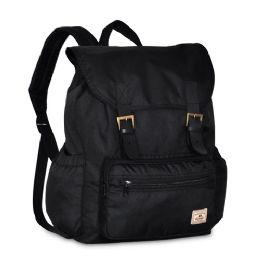 30 Pieces Stylish Rucksack In Black - Backpacks 16"