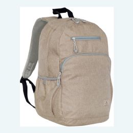 20 Pieces Stylish Laptop Backpack In Tan - Backpacks 17"