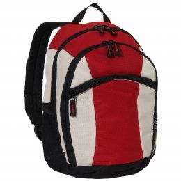 30 Pieces Deluxe Small Backpack In Red - Backpacks 15" or Less
