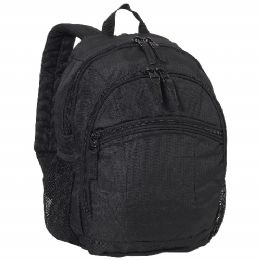 30 Pieces Deluxe Small Backpack In Black - Backpacks 15" or Less
