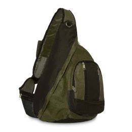 30 Pieces Sling Bag In Olive - Backpacks 18" or Larger