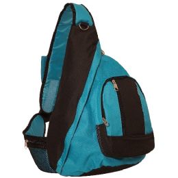 30 Pieces Sling Bag In Turquoise - Backpacks 18" or Larger