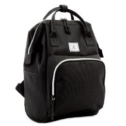 20 Pieces Mini Backpack Handbag In Black - Backpacks 15" or Less
