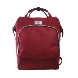20 Pieces Mini Backpack Handbag In Burgnady - Backpacks 15" or Less