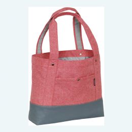 30 Pieces Stylish Tablet Tote Bag In Coral Grey - Tote Bags & Slings