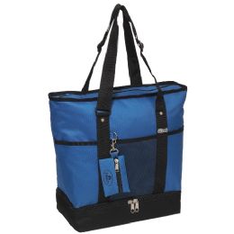 30 Pieces Deluxe Shopping Tote In Royal - Tote Bags & Slings