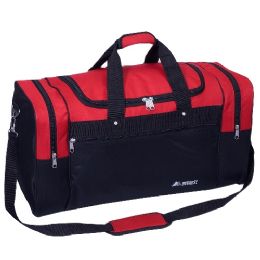 20 Bulk Large Duffle Bag In Red Black