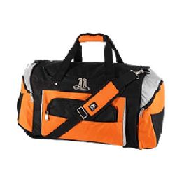 20 Wholesale Deluxe Sports Duffel Bag In Orange