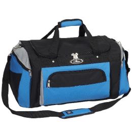 20 Wholesale Deluxe Sports Duffel Bag In Royal