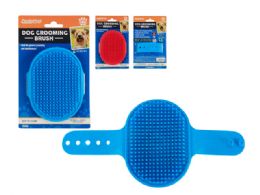 96 Pieces Dog Grooming Brush 4.72 Inches X 3.35 Inches Red, Blue - Pet Grooming Supplies