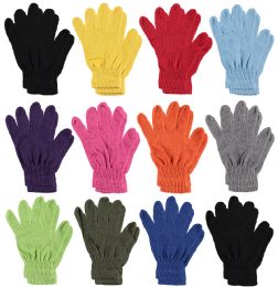120 Wholesale Yacht & Smith Women's Warm And Stretchy Winter Magic Gloves Bulk Pack Bright Colors