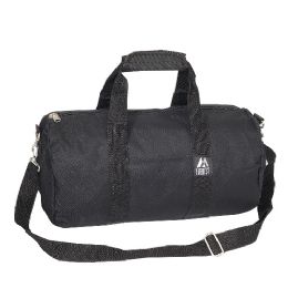 40 Wholesale 16 Inch Round Duffel Bag In Black