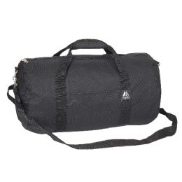 40 Pieces 20 Inch Round Duffel Bag In Black - Duffel Bags