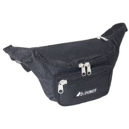 50 Pieces Signature Waist Pack In Medium Size Black - Fanny Pack