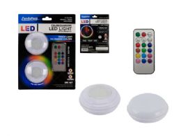 12 Pieces 2pc Color Changing Led Light W/ Remote - Lightbulbs