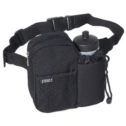 50 Pieces Waist Bottle Pack In Black - Fanny Pack