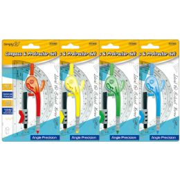 24 Pieces Compass & Protractor Set - Rulers