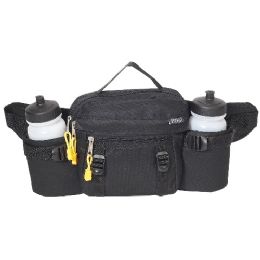 30 Pieces Dual Squeeze Hydration Pack In Black - Fanny Pack