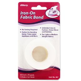 144 Pieces Fabric Bond, Iron On, 3/4" X 15 Yards - Sewing Supplies