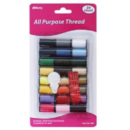 144 Pieces All Purpose Thread, 10 Yds. (9.1m) Each, Multi Assortment, 24 Ct. - Sewing Supplies
