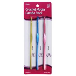 144 Pieces Crochet Hooks Combo Pack (1 Each H8, I9, K10-1/2), 3 Ct. - Sewing Supplies